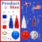 56 Pcs Patriotic Bike Decoration Kit 4th of July Red White Blue